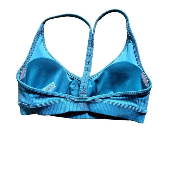 Alo Yoga Ribbed Blissful Bra | Small | Soft Seagrass - Picture 4 of 6